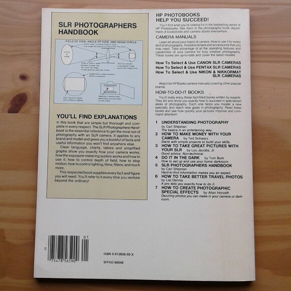 SLR Photographers Handbook by Carl Shipman, Vintage 1977 - Picture 2 of 12